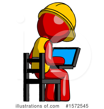 Royalty-Free (RF) Red Design Mascot Clipart Illustration by Leo Blanchette - Stock Sample #1572545