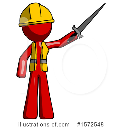 Royalty-Free (RF) Red Design Mascot Clipart Illustration by Leo Blanchette - Stock Sample #1572548