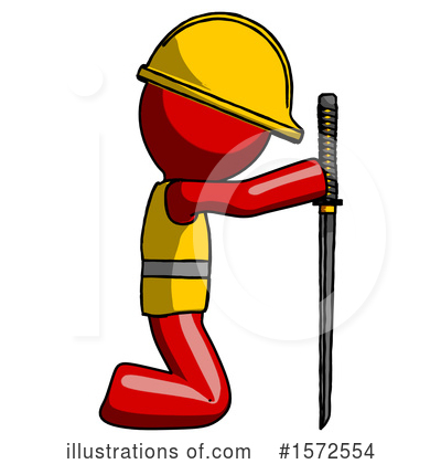 Royalty-Free (RF) Red Design Mascot Clipart Illustration by Leo Blanchette - Stock Sample #1572554