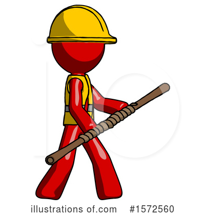 Royalty-Free (RF) Red Design Mascot Clipart Illustration by Leo Blanchette - Stock Sample #1572560