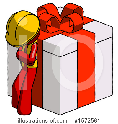 Royalty-Free (RF) Red Design Mascot Clipart Illustration by Leo Blanchette - Stock Sample #1572561