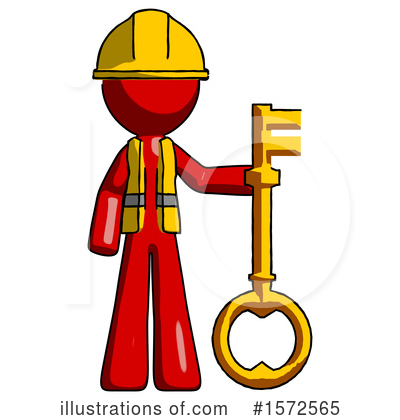 Royalty-Free (RF) Red Design Mascot Clipart Illustration by Leo Blanchette - Stock Sample #1572565