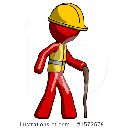 Royalty-Free (RF) Red Design Mascot Clipart Illustration by Leo Blanchette - Stock Sample #1572578