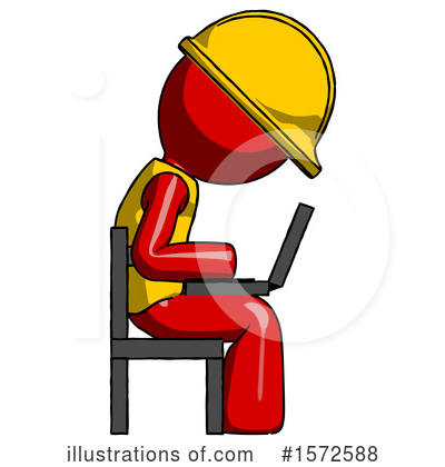 Royalty-Free (RF) Red Design Mascot Clipart Illustration by Leo Blanchette - Stock Sample #1572588