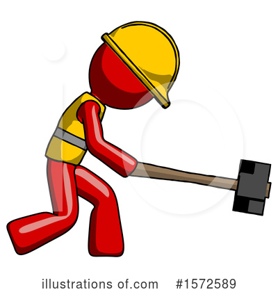 Royalty-Free (RF) Red Design Mascot Clipart Illustration by Leo Blanchette - Stock Sample #1572589