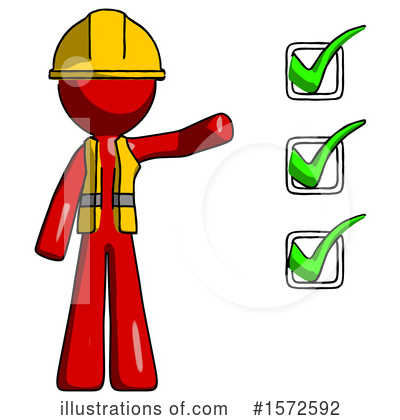 Royalty-Free (RF) Red Design Mascot Clipart Illustration by Leo Blanchette - Stock Sample #1572592