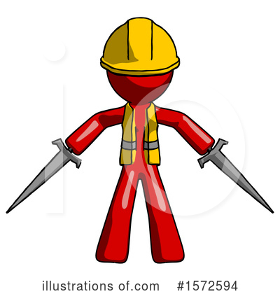 Royalty-Free (RF) Red Design Mascot Clipart Illustration by Leo Blanchette - Stock Sample #1572594
