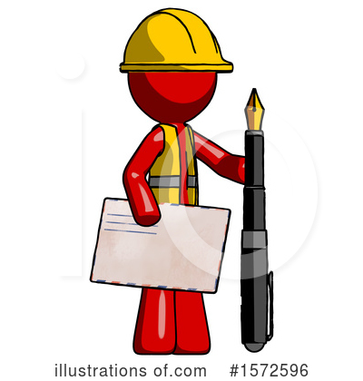 Royalty-Free (RF) Red Design Mascot Clipart Illustration by Leo Blanchette - Stock Sample #1572596