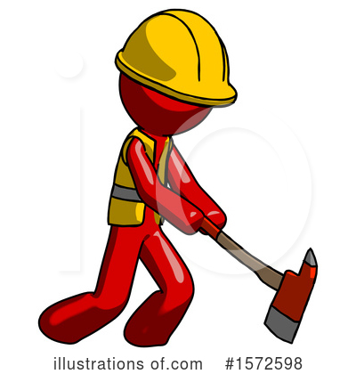 Royalty-Free (RF) Red Design Mascot Clipart Illustration by Leo Blanchette - Stock Sample #1572598