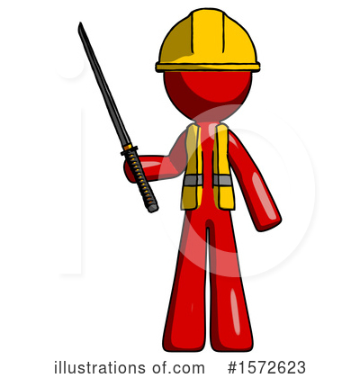 Royalty-Free (RF) Red Design Mascot Clipart Illustration by Leo Blanchette - Stock Sample #1572623