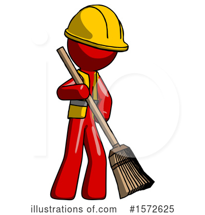 Royalty-Free (RF) Red Design Mascot Clipart Illustration by Leo Blanchette - Stock Sample #1572625