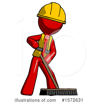 Royalty-Free (RF) Red Design Mascot Clipart Illustration by Leo Blanchette - Stock Sample #1572631