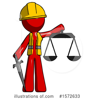 Royalty-Free (RF) Red Design Mascot Clipart Illustration by Leo Blanchette - Stock Sample #1572633