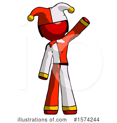 Royalty-Free (RF) Red Design Mascot Clipart Illustration by Leo Blanchette - Stock Sample #1574244