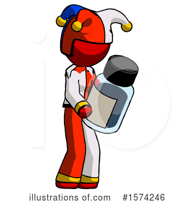 Royalty-Free (RF) Red Design Mascot Clipart Illustration by Leo Blanchette - Stock Sample #1574246