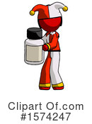 Red Design Mascot Clipart #1574247 by Leo Blanchette