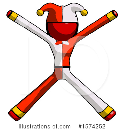 Royalty-Free (RF) Red Design Mascot Clipart Illustration by Leo Blanchette - Stock Sample #1574252
