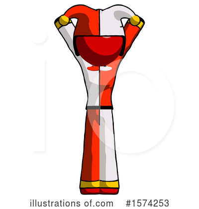 Royalty-Free (RF) Red Design Mascot Clipart Illustration by Leo Blanchette - Stock Sample #1574253