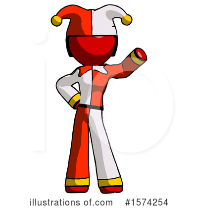Royalty-Free (RF) Red Design Mascot Clipart Illustration by Leo Blanchette - Stock Sample #1574254