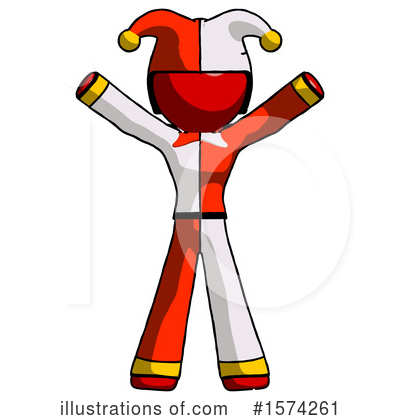 Royalty-Free (RF) Red Design Mascot Clipart Illustration by Leo Blanchette - Stock Sample #1574261