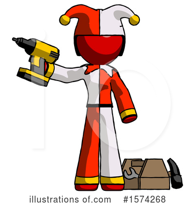 Royalty-Free (RF) Red Design Mascot Clipart Illustration by Leo Blanchette - Stock Sample #1574268