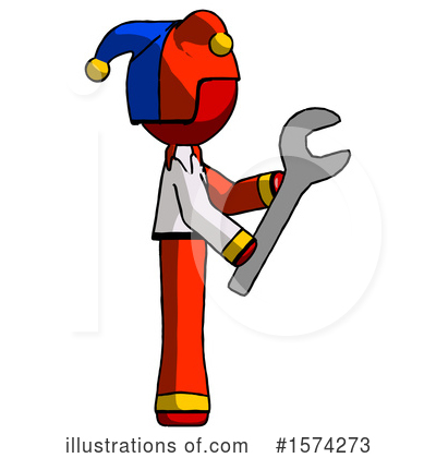 Royalty-Free (RF) Red Design Mascot Clipart Illustration by Leo Blanchette - Stock Sample #1574273