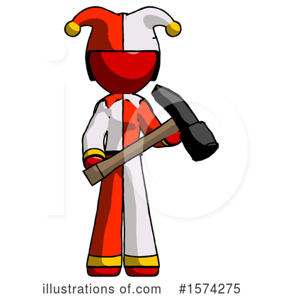 Royalty-Free (RF) Red Design Mascot Clipart Illustration by Leo Blanchette - Stock Sample #1574275