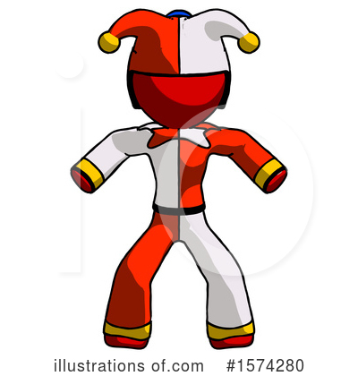 Royalty-Free (RF) Red Design Mascot Clipart Illustration by Leo Blanchette - Stock Sample #1574280