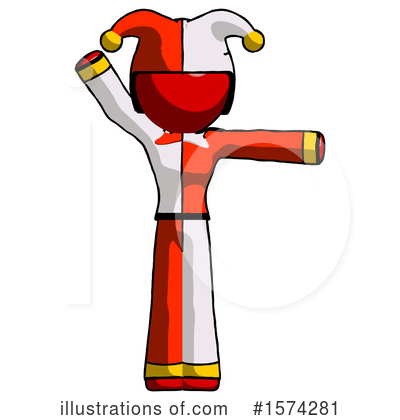 Royalty-Free (RF) Red Design Mascot Clipart Illustration by Leo Blanchette - Stock Sample #1574281