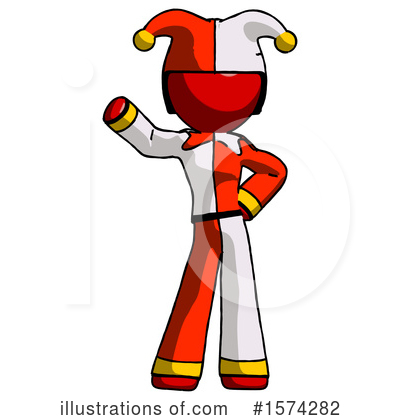 Royalty-Free (RF) Red Design Mascot Clipart Illustration by Leo Blanchette - Stock Sample #1574282