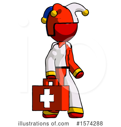 Royalty-Free (RF) Red Design Mascot Clipart Illustration by Leo Blanchette - Stock Sample #1574288