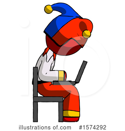 Royalty-Free (RF) Red Design Mascot Clipart Illustration by Leo Blanchette - Stock Sample #1574292