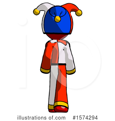 Royalty-Free (RF) Red Design Mascot Clipart Illustration by Leo Blanchette - Stock Sample #1574294