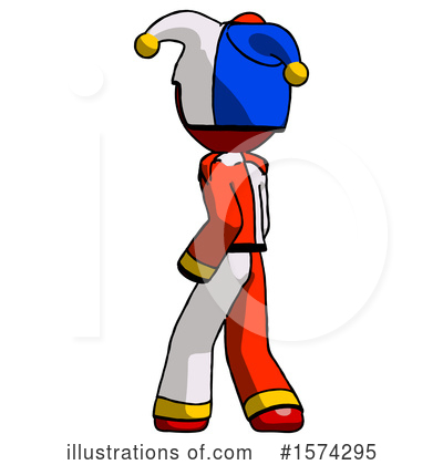 Royalty-Free (RF) Red Design Mascot Clipart Illustration by Leo Blanchette - Stock Sample #1574295
