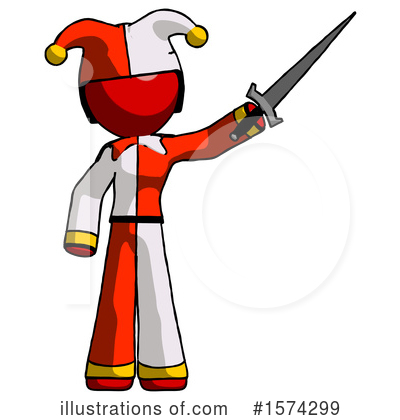 Royalty-Free (RF) Red Design Mascot Clipart Illustration by Leo Blanchette - Stock Sample #1574299