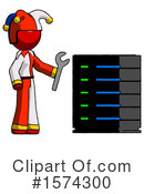 Red Design Mascot Clipart #1574300 by Leo Blanchette