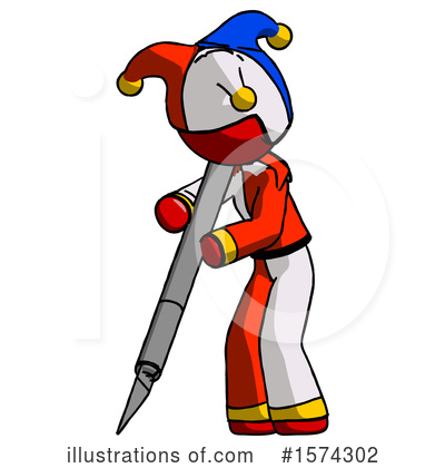 Royalty-Free (RF) Red Design Mascot Clipart Illustration by Leo Blanchette - Stock Sample #1574302