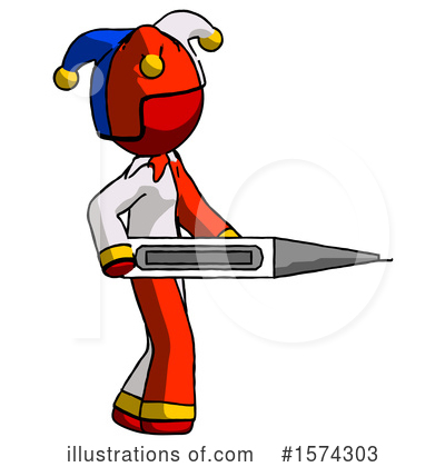 Royalty-Free (RF) Red Design Mascot Clipart Illustration by Leo Blanchette - Stock Sample #1574303