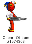 Red Design Mascot Clipart #1574303 by Leo Blanchette