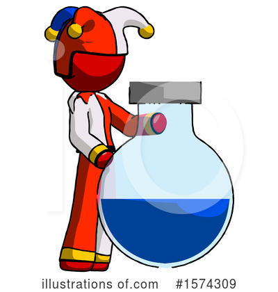 Royalty-Free (RF) Red Design Mascot Clipart Illustration by Leo Blanchette - Stock Sample #1574309