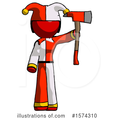 Royalty-Free (RF) Red Design Mascot Clipart Illustration by Leo Blanchette - Stock Sample #1574310