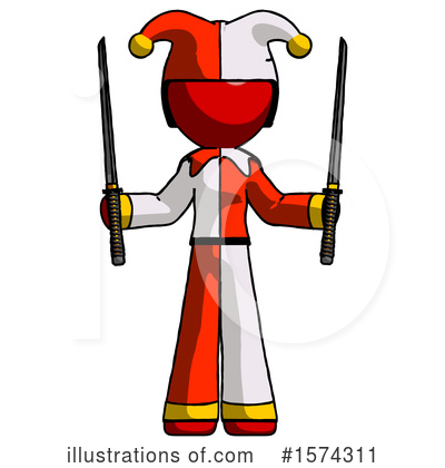 Royalty-Free (RF) Red Design Mascot Clipart Illustration by Leo Blanchette - Stock Sample #1574311