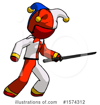 Royalty-Free (RF) Red Design Mascot Clipart Illustration by Leo Blanchette - Stock Sample #1574312