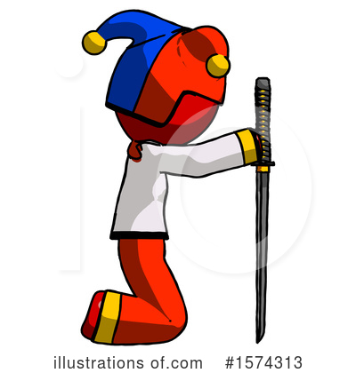 Royalty-Free (RF) Red Design Mascot Clipart Illustration by Leo Blanchette - Stock Sample #1574313