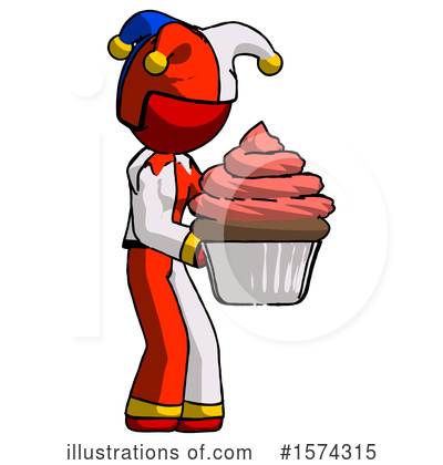 Royalty-Free (RF) Red Design Mascot Clipart Illustration by Leo Blanchette - Stock Sample #1574315
