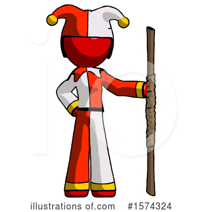 Royalty-Free (RF) Red Design Mascot Clipart Illustration by Leo Blanchette - Stock Sample #1574324