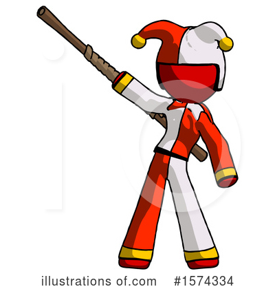 Royalty-Free (RF) Red Design Mascot Clipart Illustration by Leo Blanchette - Stock Sample #1574334
