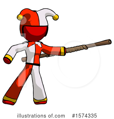 Royalty-Free (RF) Red Design Mascot Clipart Illustration by Leo Blanchette - Stock Sample #1574335