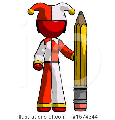 Royalty-Free (RF) Red Design Mascot Clipart Illustration by Leo Blanchette - Stock Sample #1574344