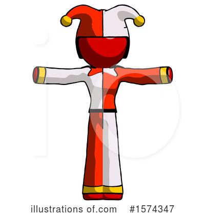 Royalty-Free (RF) Red Design Mascot Clipart Illustration by Leo Blanchette - Stock Sample #1574347